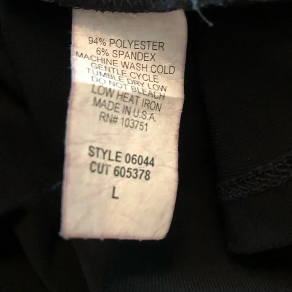 Jaipur Black shirt sleeve top Size Large - Picture 3 of 4